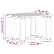 vidaXL 3 Piece Wood Medium Garden Lounge Set