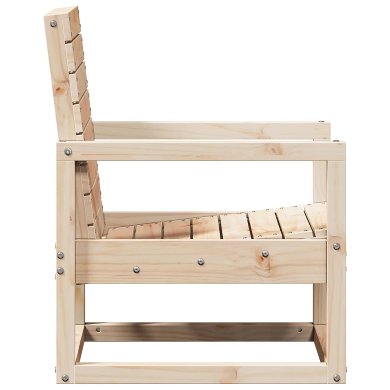 vidaXL 3 Piece Wood Medium Garden Lounge Set
