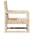 vidaXL 3 Piece Wood Medium Garden Lounge Set