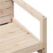 vidaXL 3 Piece Wood Medium Garden Lounge Set