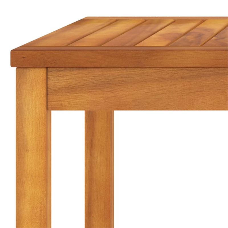 vidaXL 9 Piece Solid Acacia Wood Large Furniture Set in Cream