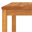 vidaXL 9 Piece Solid Acacia Wood Large Furniture Set in Cream