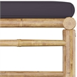 vidaXL 6 Piece Bamboo Garden Lounge Set in Gray