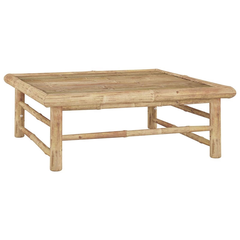 vidaXL Bamboo Medium Garden Lounge Set in Gray