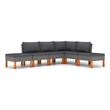 vidaXL 6 Piece Garden Lounge Set in Gray