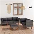 vidaXL 6 Piece Garden Lounge Set in Gray/Anthracite