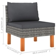 vidaXL 6 Piece Garden Lounge Set in Gray/Anthracite