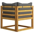 vidaXL Solid Acacia Wood Garden Lounge Set in Gray