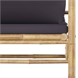 vidaXL 7 Piece Bamboo Garden Lounge Set in Gray