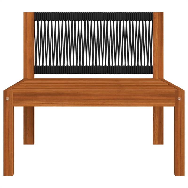 vidaXL Solid Acacia Wood Large Garden Lounge Set in Cream