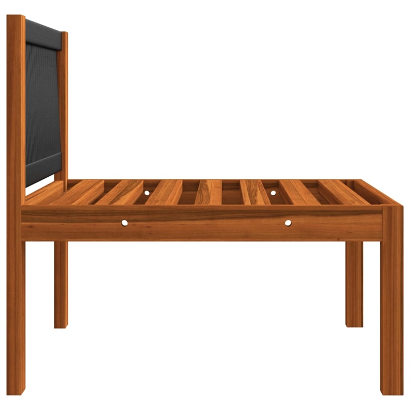 vidaXL Solid Acacia Wood Large Garden Lounge Set in Cream