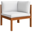 vidaXL Solid Acacia Wood Large Garden Lounge Set in Cream