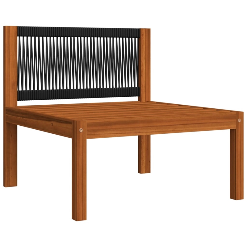 vidaXL Solid Acacia Wood Large Garden Lounge Set in Cream