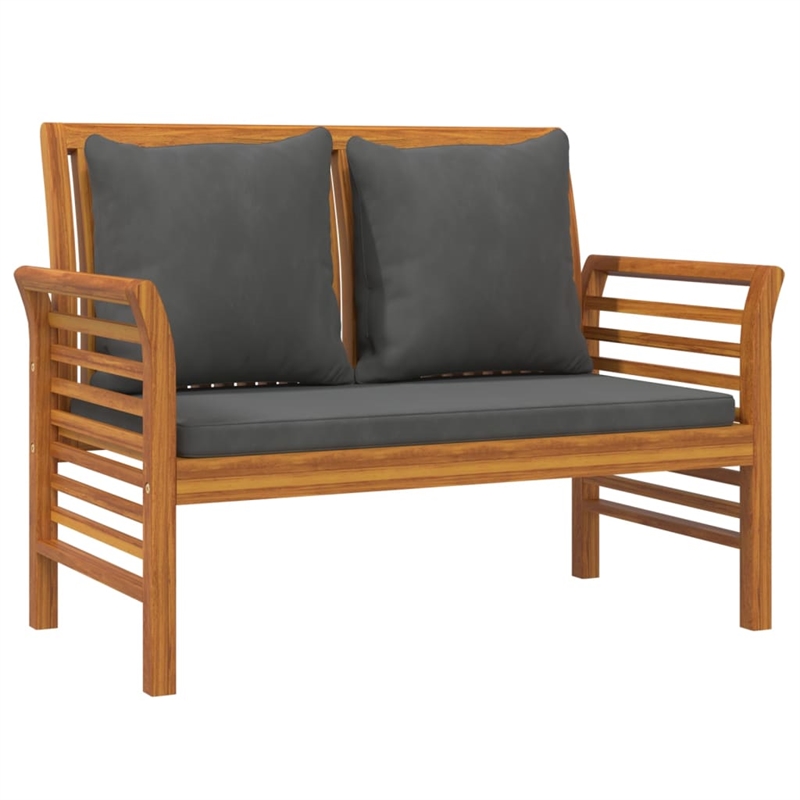 vidaXL Solid Acacia Wood Garden Lounge Set in Gray