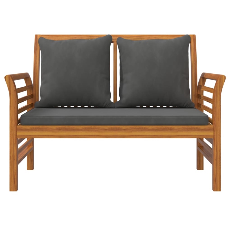 vidaXL Solid Acacia Wood Garden Lounge Set in Gray