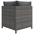 vidaXL 9 Piece Poly Rattan Standard Garden Lounge Set in Gray