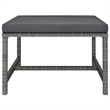 vidaXL 9 Piece Poly Rattan Standard Garden Lounge Set in Gray