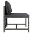 vidaXL 9 Piece Steel Garden Lounge Set in Gray
