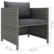 vidaXL 8 Piece Steel Garden Lounge Set in Gray