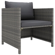 vidaXL 8 Piece Steel Garden Lounge Set in Gray