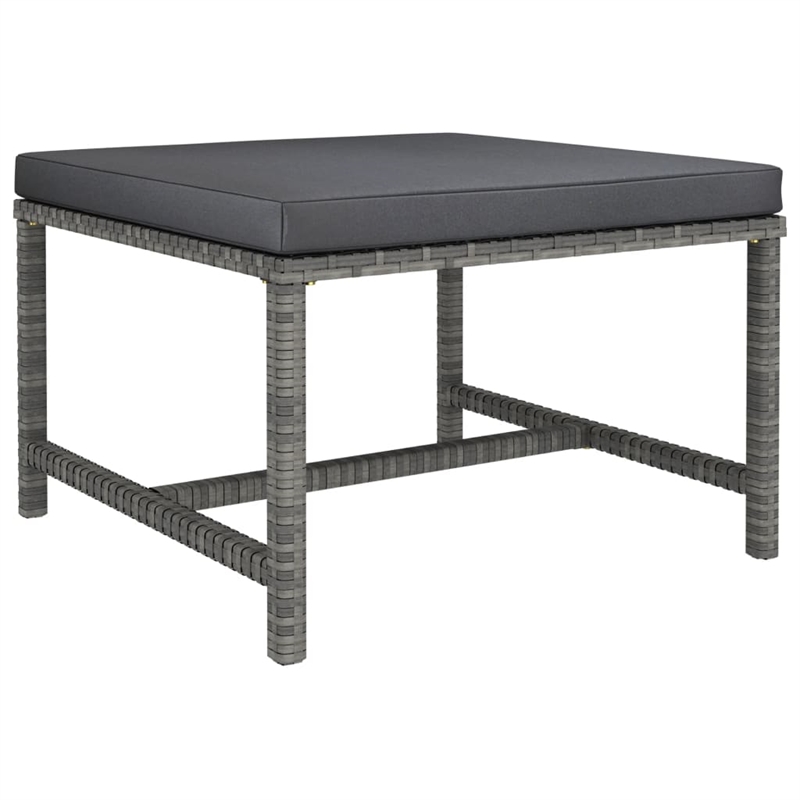 vidaXL 8 Piece Steel Garden Lounge Set in Gray