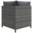 vidaXL 11 Piece Steel Garden Lounge Set in Gray