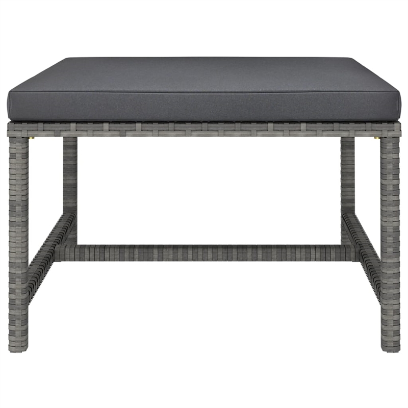 vidaXL 11 Piece Steel Garden Lounge Set in Gray