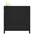 vidaXL 5 Piece Steel Small Garden Lounge Set in Black