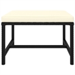 vidaXL 5 Piece Steel Small Garden Lounge Set in Black