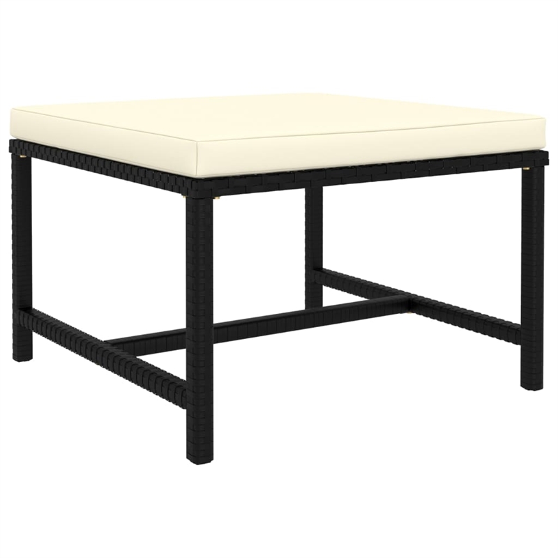 vidaXL 12 Piece Garden Lounge Set in Black