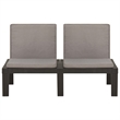 vidaXL 4 Piece Steel Medium Garden Lounge Set in Gray