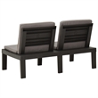 vidaXL 4 Piece Steel Medium Garden Lounge Set in Gray