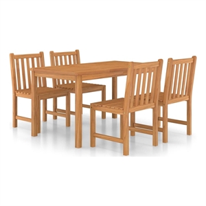 vidaXL 5 Piece Wood Medium Dining Set