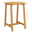 vidaXL 3 Piece Solid Acacia Wood Medium Bar Set in Gray