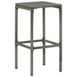 vidaXL 3 Piece Solid Acacia Wood Medium Bar Set in Gray