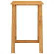 vidaXL 5 Piece Solid Acacia Wood Small Bar Set in Gray