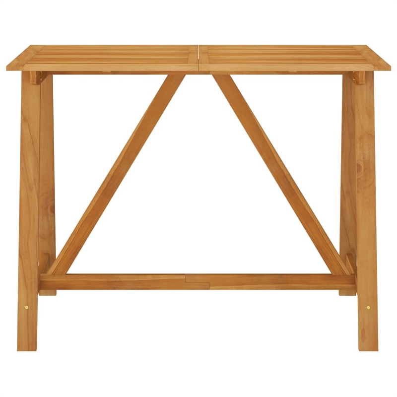 vidaXL 7 Piece Solid Acacia Wood Bar Set in Brown