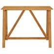 vidaXL 7 Piece Solid Acacia Wood Bar Set in Brown