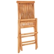 vidaXL 3 Piece Wood Small Bistro Set in Red/Natural