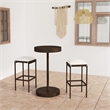 vidaXL 3 Piece Steel Bar Set in Brown