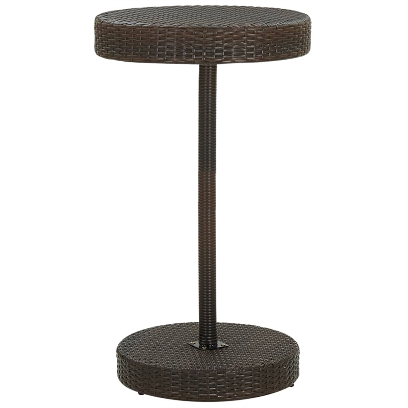 vidaXL 3 Piece Steel Bar Set in Brown