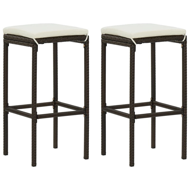 vidaXL 3 Piece Steel Bar Set in Brown