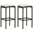 vidaXL 3 Piece Steel Bar Set in Brown