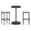 vidaXL 3 Piece Steel Bar Set in Brown