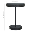 vidaXL 5 Piece Steel Standard Bar Set in Black