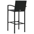 vidaXL 5 Piece Steel Standard Bar Set in Black