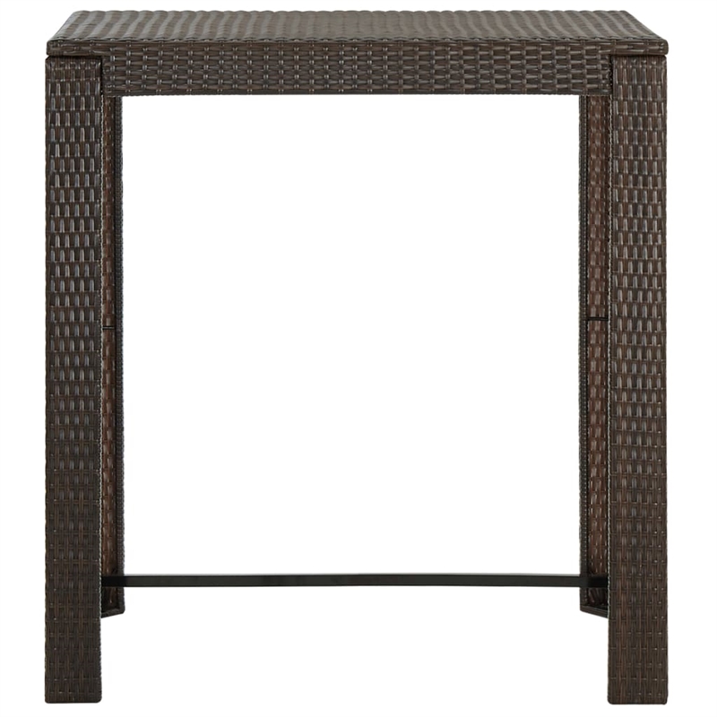 vidaXL 7 Piece Steel Bar Set in Brown