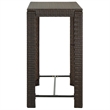 vidaXL 7 Piece Steel Bar Set in Brown