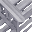 vidaXL Solid Acacia Wood Furniture Set in Gray