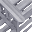 vidaXL Solid Acacia Wood Furniture Set in Gray
